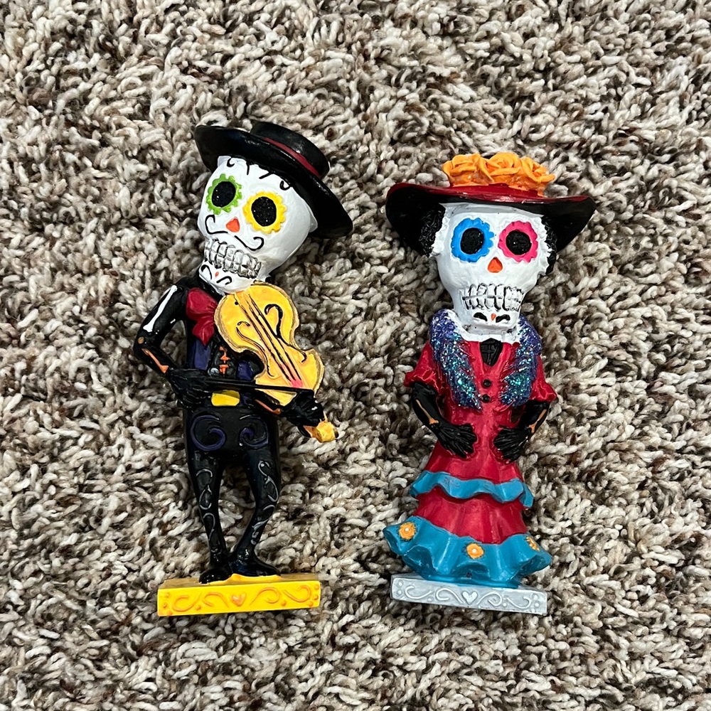 Colorful Day of the Dead Figurines